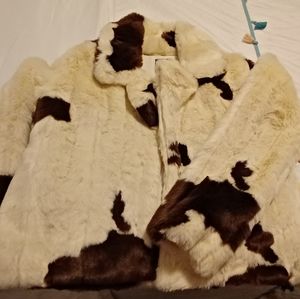 Small coat cow print
